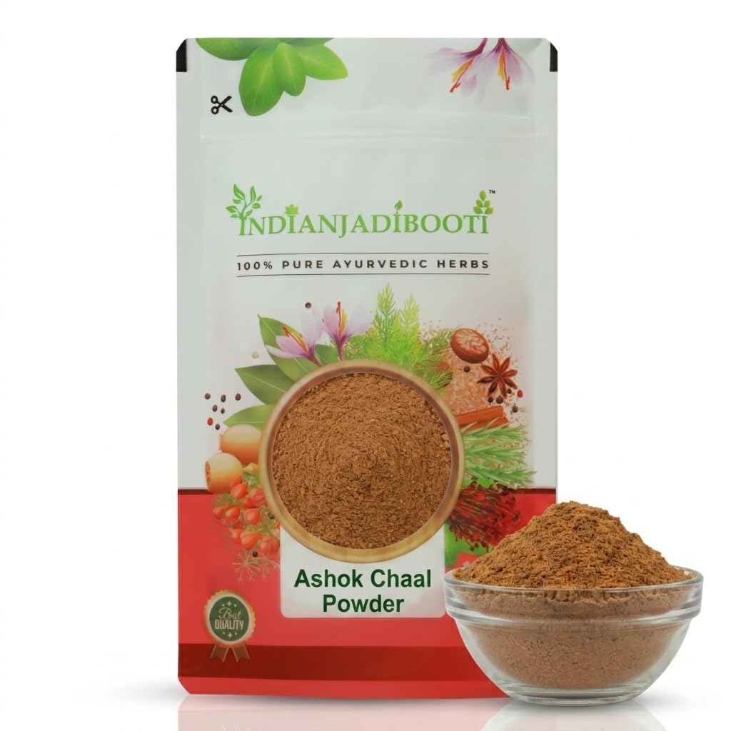 IndianJadiBooti Pure Ashok Chaal Powder (Ashoka Bark Churna) | Saraca Indica | Traditional Botanical for Holistic Female Wellness & Systemic Harmony (400g Pack of 2)