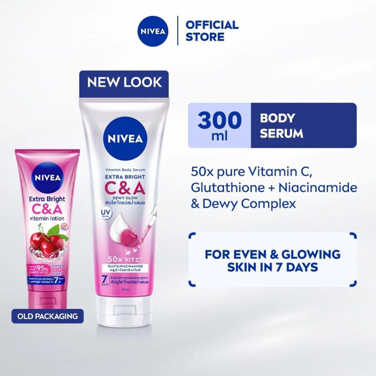 NIVEA Extra Bright C & A Vitamin Body Lotion, 170 ml