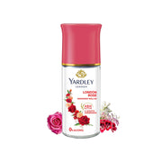 Yardley London London Rose Underarm Deodorant Roll On | With Licorirce Extract & Floral Extracts | Smooth & Eventoned Underarms | 72 H Long Lasting Floral Scent| 0% Alcohol & Dermat Approved | For Women | 50ml