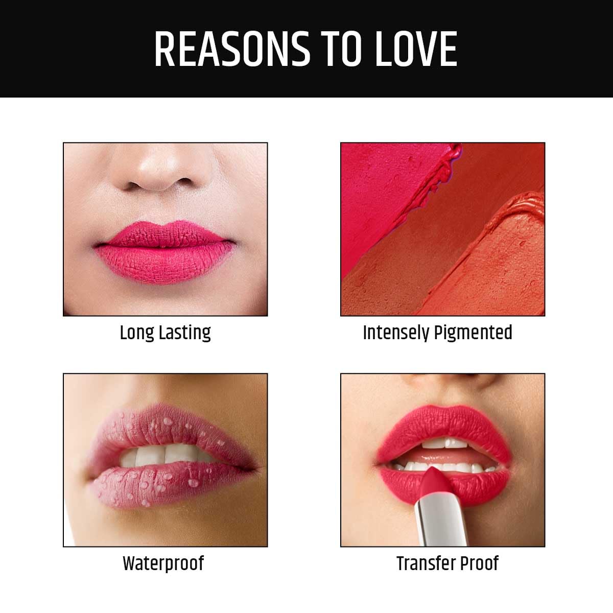 INSIGHT Mega Last Crayon Lipstick | Matte Finish | Non-Transferable formula | Intense Color Pay off | 2in1 Formula |Water-Resistant | Built Sharpener-Shade 14