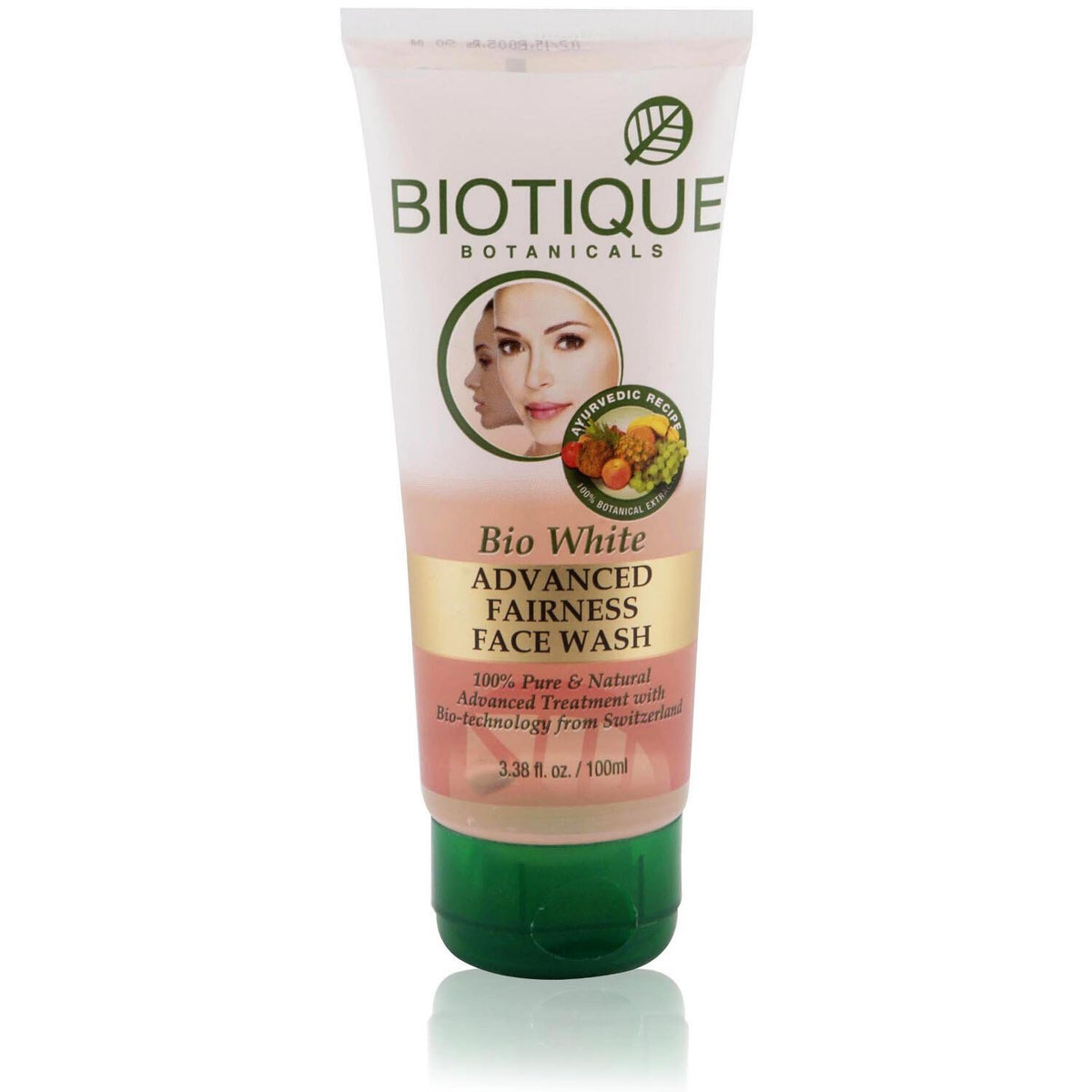 Biotique Advanced Fairness Face Wash - Bio White, 100ml Tube