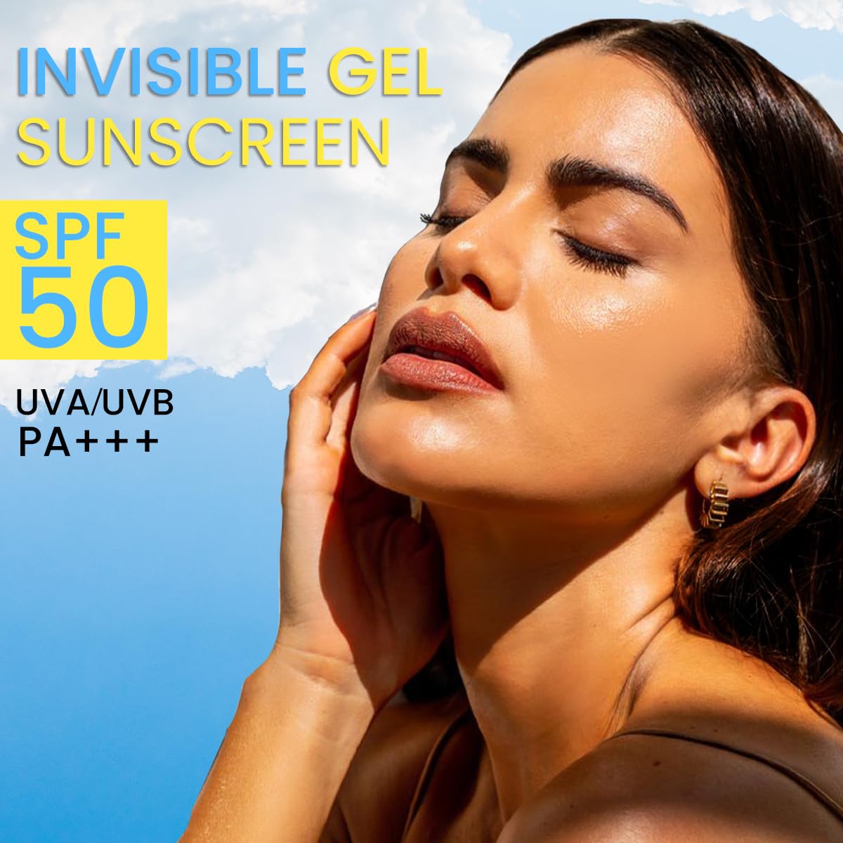 INSIGHT Invisible Gel Sunscreen SPF 50 | PA+++ Broad Spectrum | No White Cast, Oil-Free, Non-Comedogenic, Water & Humidity Resistant | Lightweight & Hydrating Sun Protection for All Skin Types