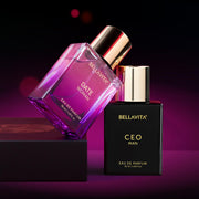 Bella Vita Luxury CEO Man & Date Woman Gift Set | Long Lasting EDP 2x50ml Perfume for Unisex | with Lemon, Lavender | Floral, Fruity, Woody Long Lasting EDP Fragrance Scent