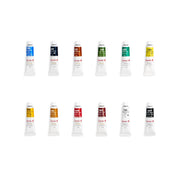 Camel Artist's Oil Color Box - 9ml Tubes, 12 Shades