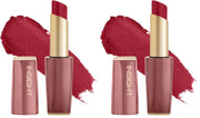 INSIGHT Pure Matte Lipstick - Seen Zone| High Pigment, Long Lasting Smooth Matte Finish | Enriched with Vitamin E & Coconut Oil - 3.3 g (Pack of 2)
