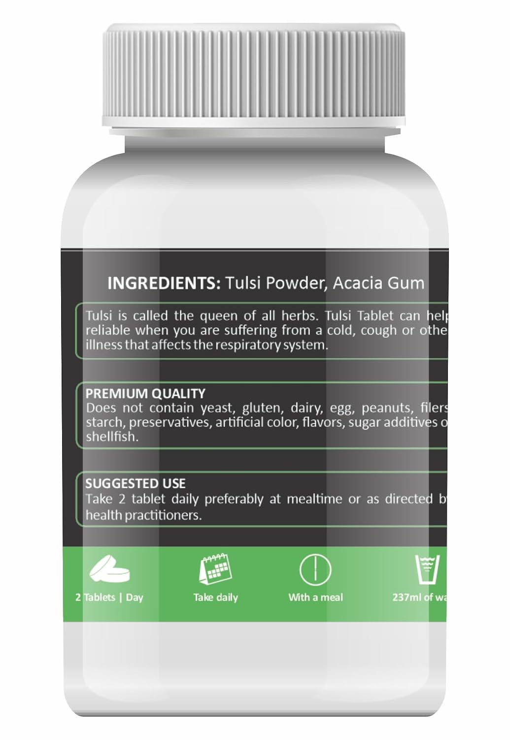 Holy Natural Tulsi Tablet - 120 tab | Immunity Booster & Respiratory Wellness