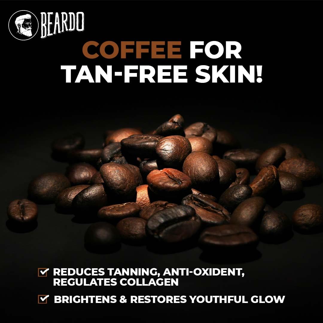 Beardo De-tan Har Roz Kit For Men (Set of 3) | Detan Face Wash & Detan Scrub & Detan Body Wash with Powerful Coffee Extract for Tan Removal | Hydrates & Exfoliates Men's Skin for Oil Control