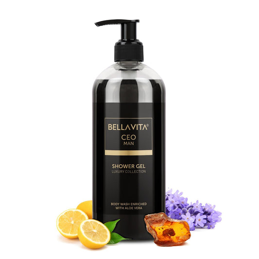 Bella Vita Luxury CEO MAN Body Wash Refreshing Shower Gel for Deep Cleansing, Refreshing, Hydrating & Moisturising Skin with Aloe Vera Gel, 500 Ml