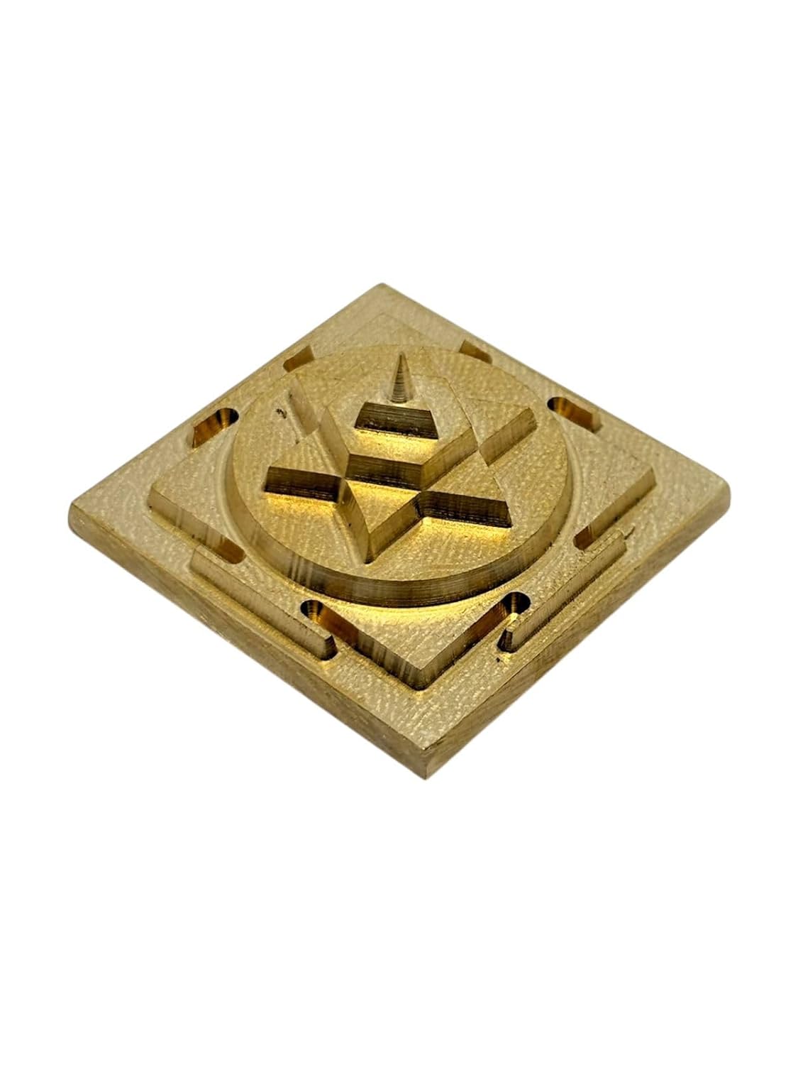 RUDRADIVINE Brass Shree Kuber Yantra – Laser-Cut (1.5") for Wealth, Money & Prosperity | Vastu & Pooja Use