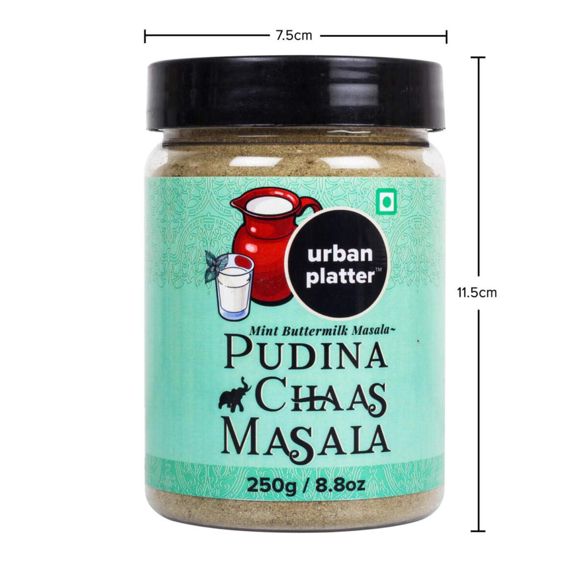 Urban Platter Pudina Chaas Masala, 100g (Everyday Refreshment Essential | Digestive-Friendly | Additive & Preservative-free)
