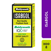 Baidyanath Asli Ayurved Isabgol 200 gm - Psyllium Husk Powder| Boosts Digestion | Constipation Relief Naturally | Rich Source Of Dietary Fiber Supplement - Pack of 3