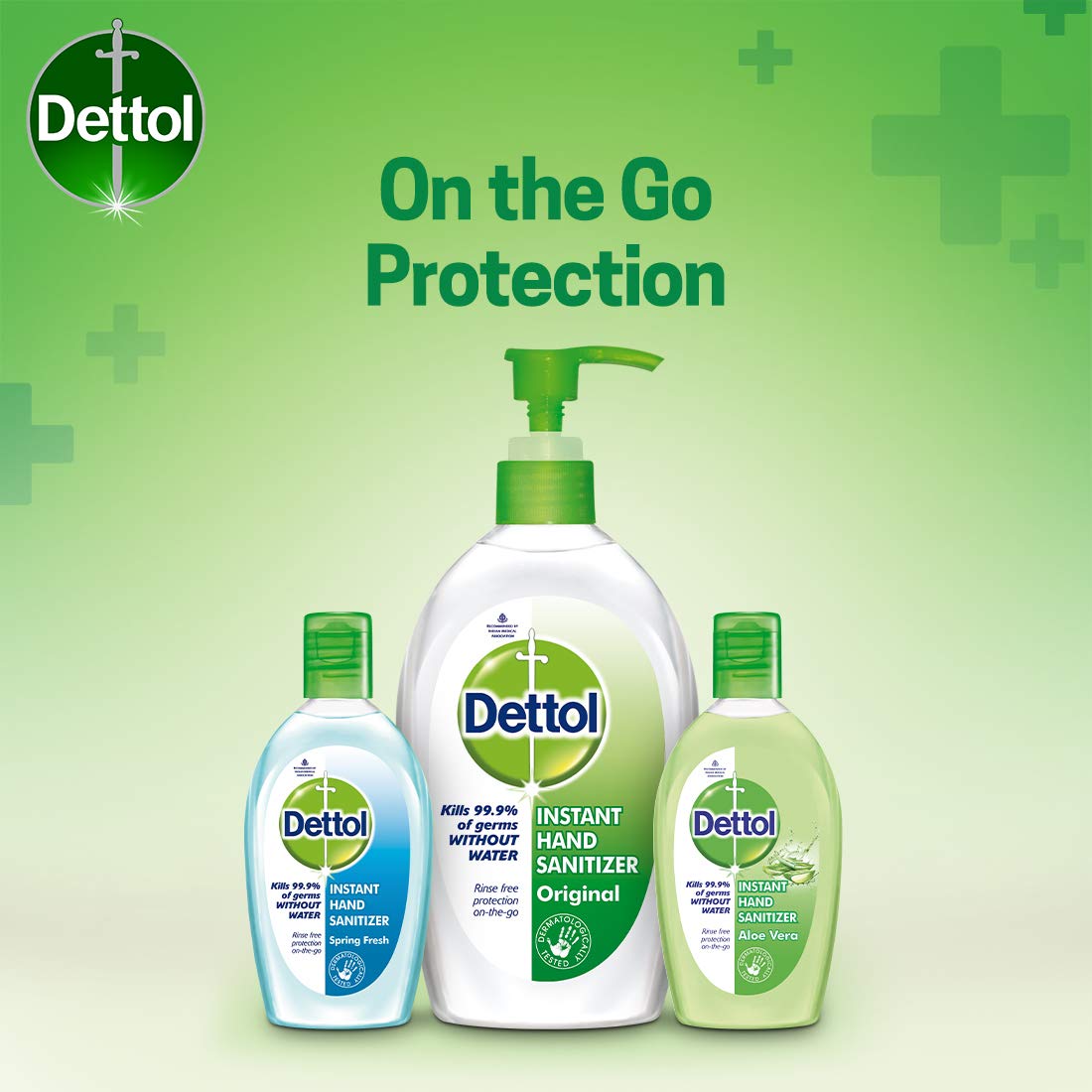 Dettol Alcohol based Hand Sanitizer, Original, 200ml, Pack of 3