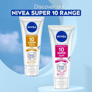 Nivea Extra Bright Body Serum Lotion 300ml with 10 Super Vitamins Brightening Body Lotion for Glowing Skin Fast Absorbing Hydrating Moisturizer Daily Use for Even Skin Tone and Radiance Improvement