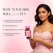 Bella Vita Luxury Senorita Woman Perfume Body Lotion for Nourishing, Hydrating, Soft, Supple,Healthy Skin with Argan Oil and Shea Butter 200 Ml