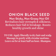 Biotique Onion Black Seed Hair Oil for Silky and Strong Hair, 200ml
