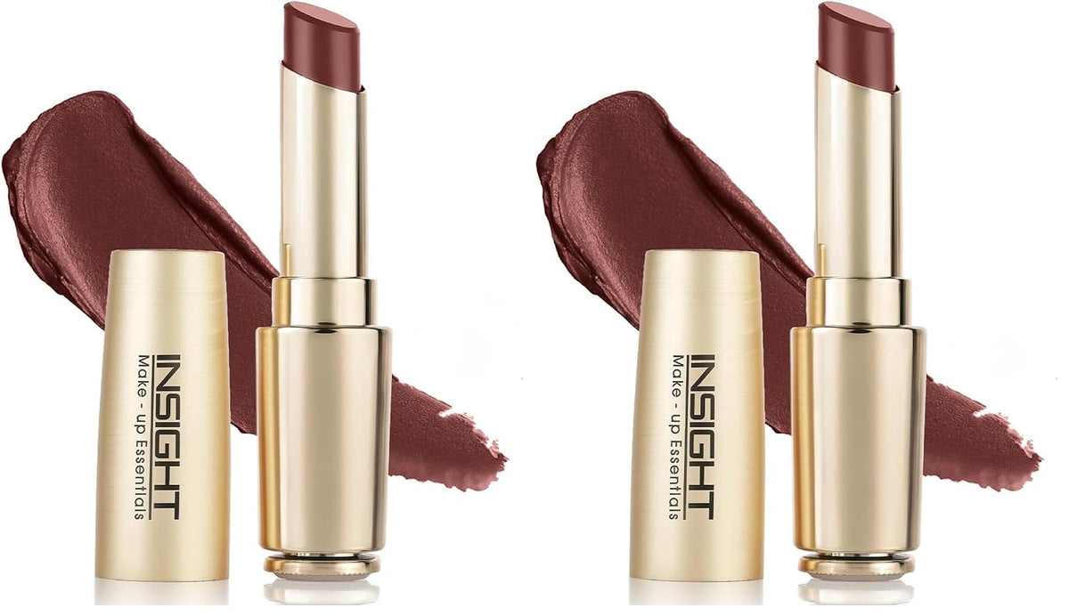 INSIGHT Air Whip Lipstick - The Wealth Edit| Blurred Matte Finish | Air Whipped Mousse Texture | Ultra Lightweight, Buildable Pigment | Hydrating Long Wear Comfort - 3.75g (Pack of 2)