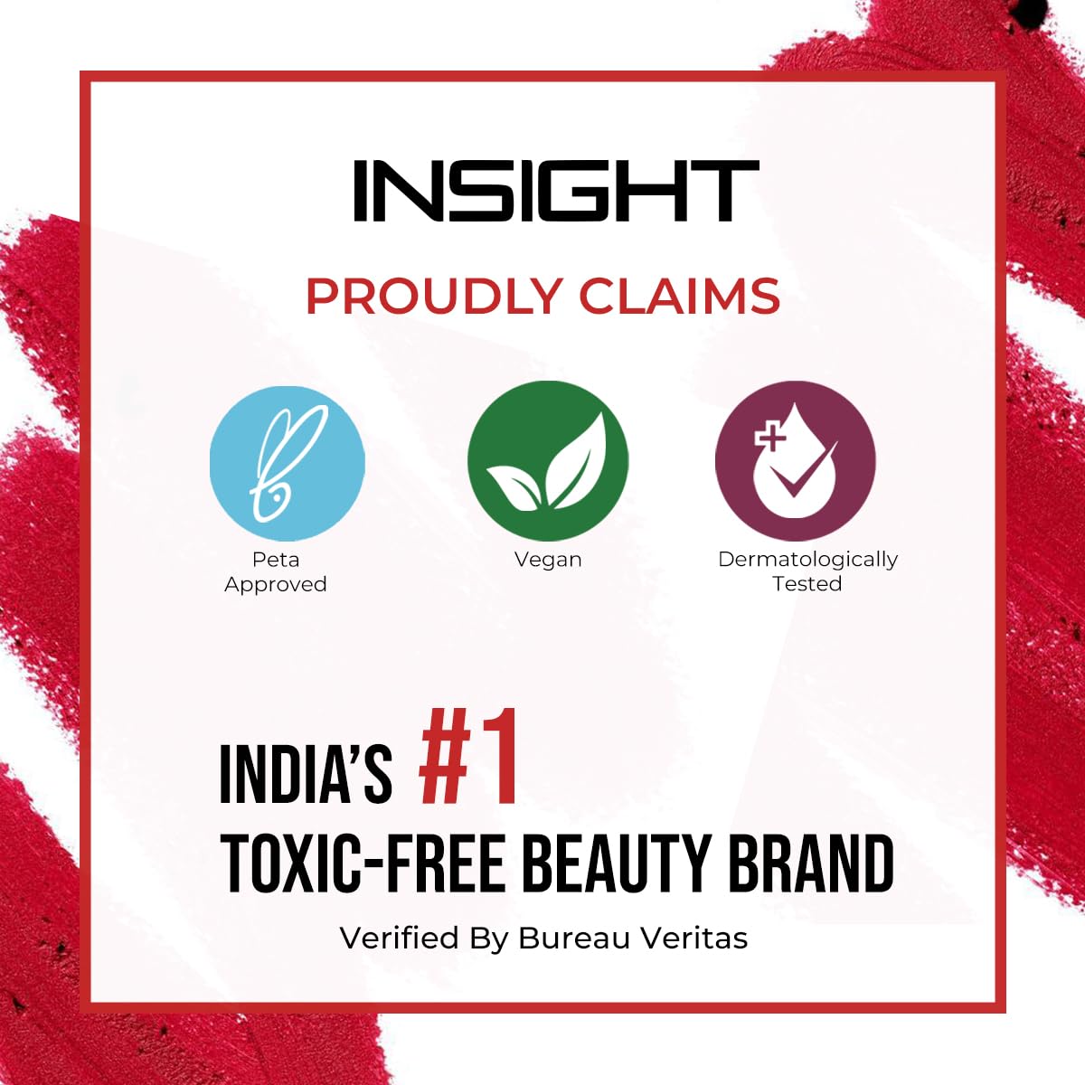 INSIGHT Color Rich Lip Liner| Intense Pigment| Enriched with Jojoba Oil & Vitamin E| Defines, Shapes & Nourishes Lips | Long-Lasting |Sultry Red -1.5g