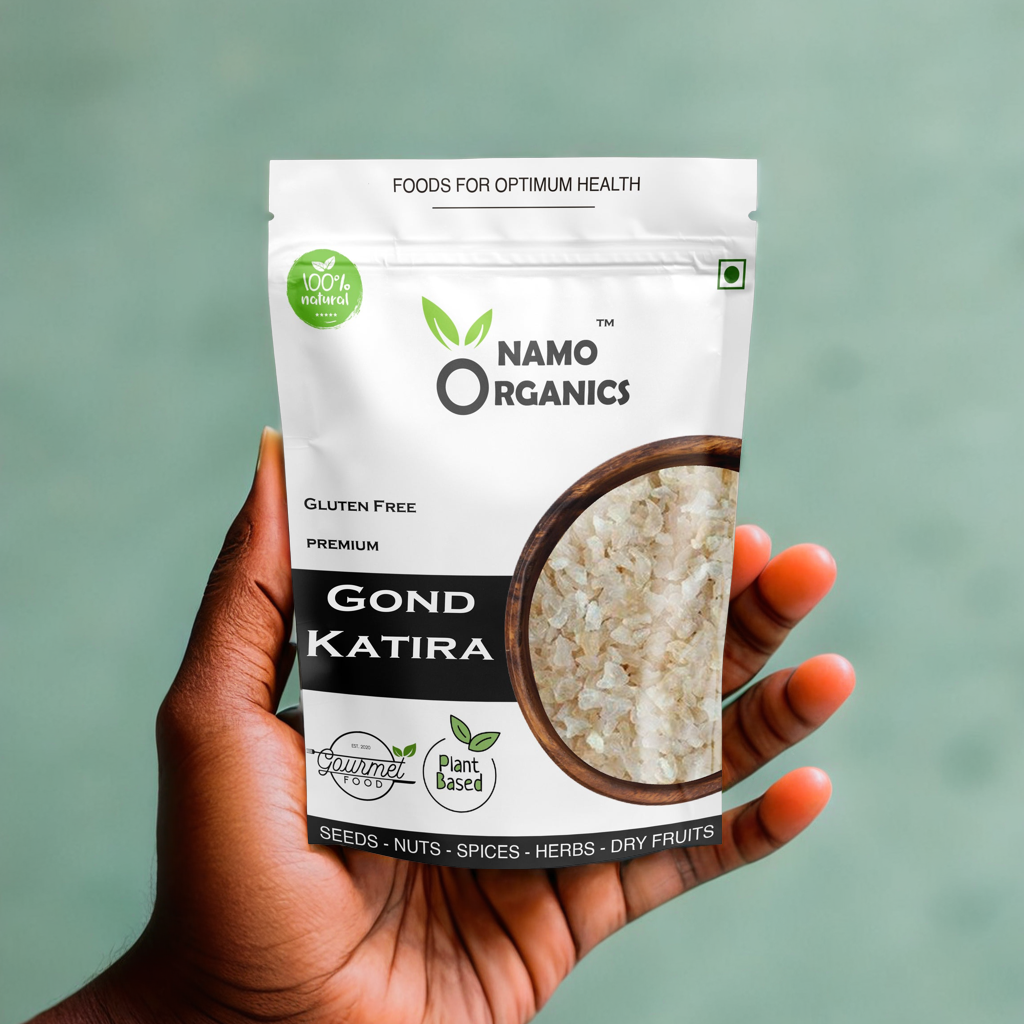 Namo Organic - Pure Gond Katira - Sourced From Organic Gum cultivators - Premium White