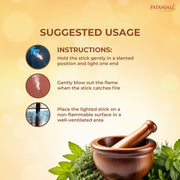 Patanjali Aastha Sandal Dry Dhoop Stick