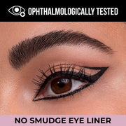 INSIGHT No Smudge Eyeliner - Black | Intense Matte Finish | Quick Drying |Smooth Application | Waterproof | Smudgeproof, 4 ml