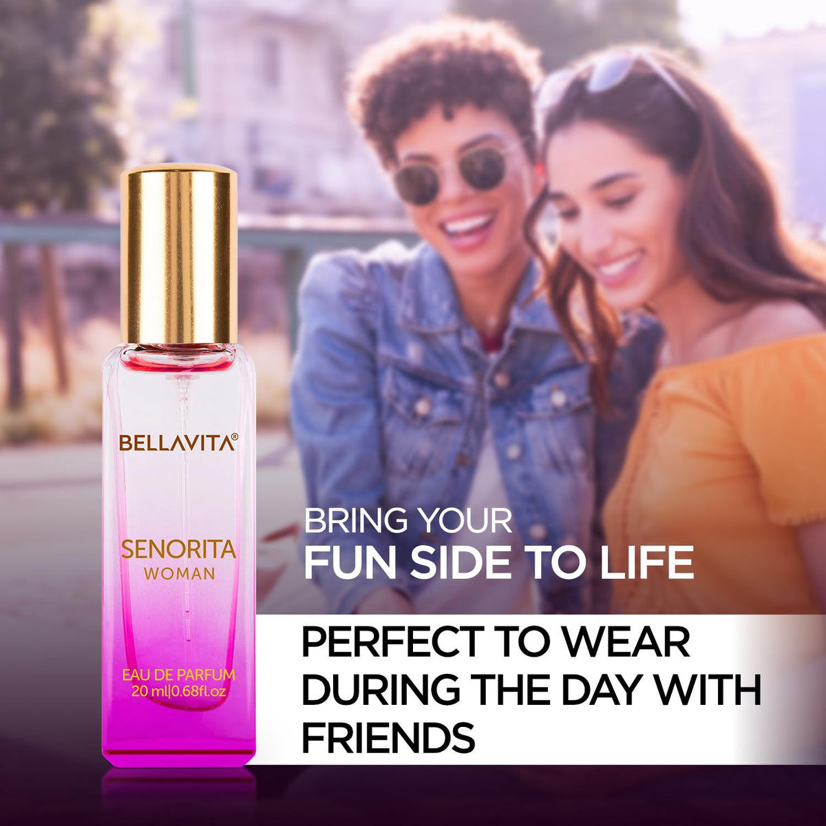 BELLAVITA Date & Senorita Woman Perfume Combo with Jasmine, Vanilla, Lotus & Musk | EDP Fragrance Scent, Pack of 2, 20 ml Each