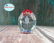 SHINDE EXPORTS shirdi sai Baba Idol for car Dashboard/Crystal Statue 2.5 inches (RED)