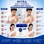 NIVEA Firming Body Cream with Q10 & Vitamin C, 48H Intensive Moisture, Helps Improve Skin Firmness & Elasticity, for All Skin Types, 400 ml