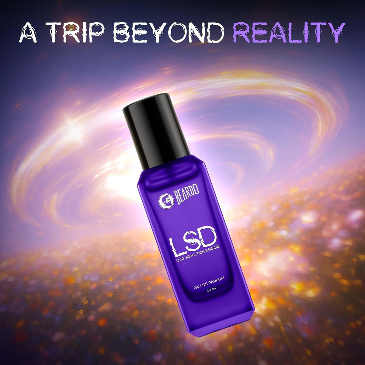 BEARDO Perfume For Men - LSD, 20Ml | Amber Spicy Scent | Concentrated Sprays - Long Lasting Fragrance | Eau De Parfum Gift For Men | Strong EDP For Men | Gift For Husband | Gift For Boyfriend