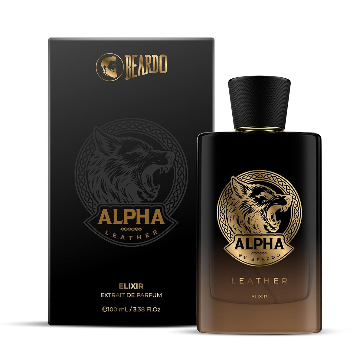 BEARDO Alpha Leather Elixir 100ml | Extrait De Parfum | Leathery Perfume For Men | Long Lasting Perfume | Premium Gift For Man | Gift For Husband | Boyfriend