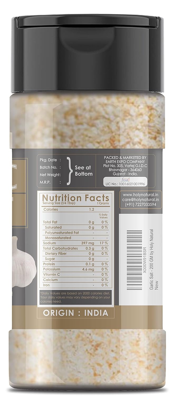 Holy Natural Garlic Salt 200 gm