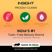 INSIGHT Hydra Creamy Lip Sheen - Nude Pour | Glossy Finish | 2 in 1 Lipstick + Gloss | Infused with Ceramides & Vitamin B5 | One Swipe Rich Color (2.5 g) (Pack of 2)