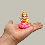 SHINDE EXPORTS Goddess laxmi Devi Marble murti Lakshmi Statue Idol for Home Pooja (Small Size 2.5 inches)