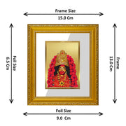 Diviniti Maa Tara Gold Plated Wall Photo Frame, Table Décor| DG Frame 101 Size 1 and 24K Gold Plated Foil| Religious Photo Frame Idol For Pooja, Gifts Items (13.5 CM X 15.5 CM)