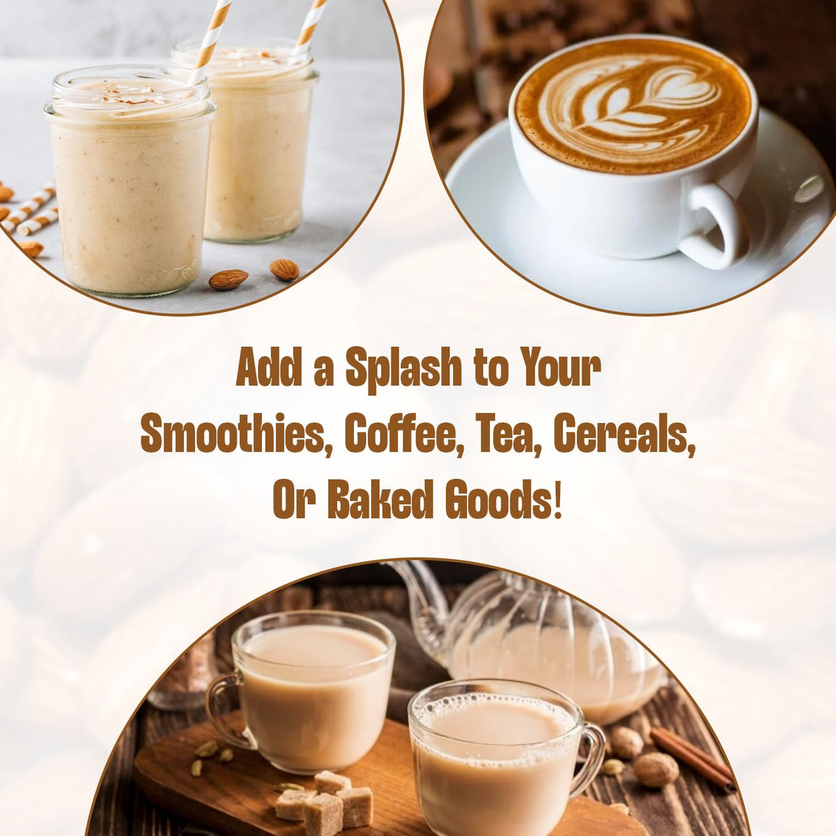 Urban Platter Almond Milk, 1 Litre, Pack of 2 (Unsweetened | Lactose-Free | Plant-Based Milk Alternative | Works Beautifully in Tea and Coffee)