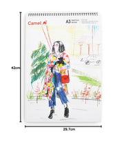 Camel Paper 140 GSM A3 Sketch Book 25 Pages, Watercolor