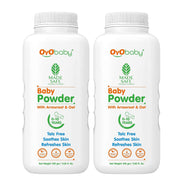 OYO BABY Gentle Baby Powder (Talc Free) For New Born Baby, Refreshes Baby’s Skin - Pack of 2 – 100gm
