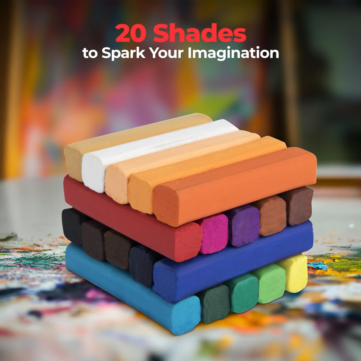 Camel 20-Shade Soft Pastel Set
