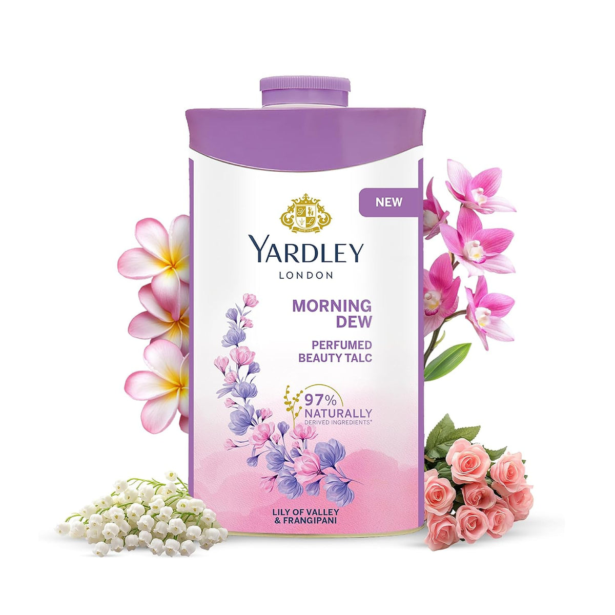 Yardley London Morning Dew Perfumed Beauty Talc | For Fragrant Glow |100g