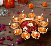 DSH Urli Bowl for Floating Flowers and T-Light Candles Home, Office and Table Décor Decoration (Diya-10k)