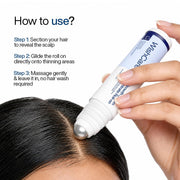 WishCare Hair Growth Serum Roll On For Scalp | 94% Saw New Hair Growth | Redensyl & Rosemary Oil | 100% Saw Hairfall Reduction | In-Vivo Tested | For Men & Women | 30ml