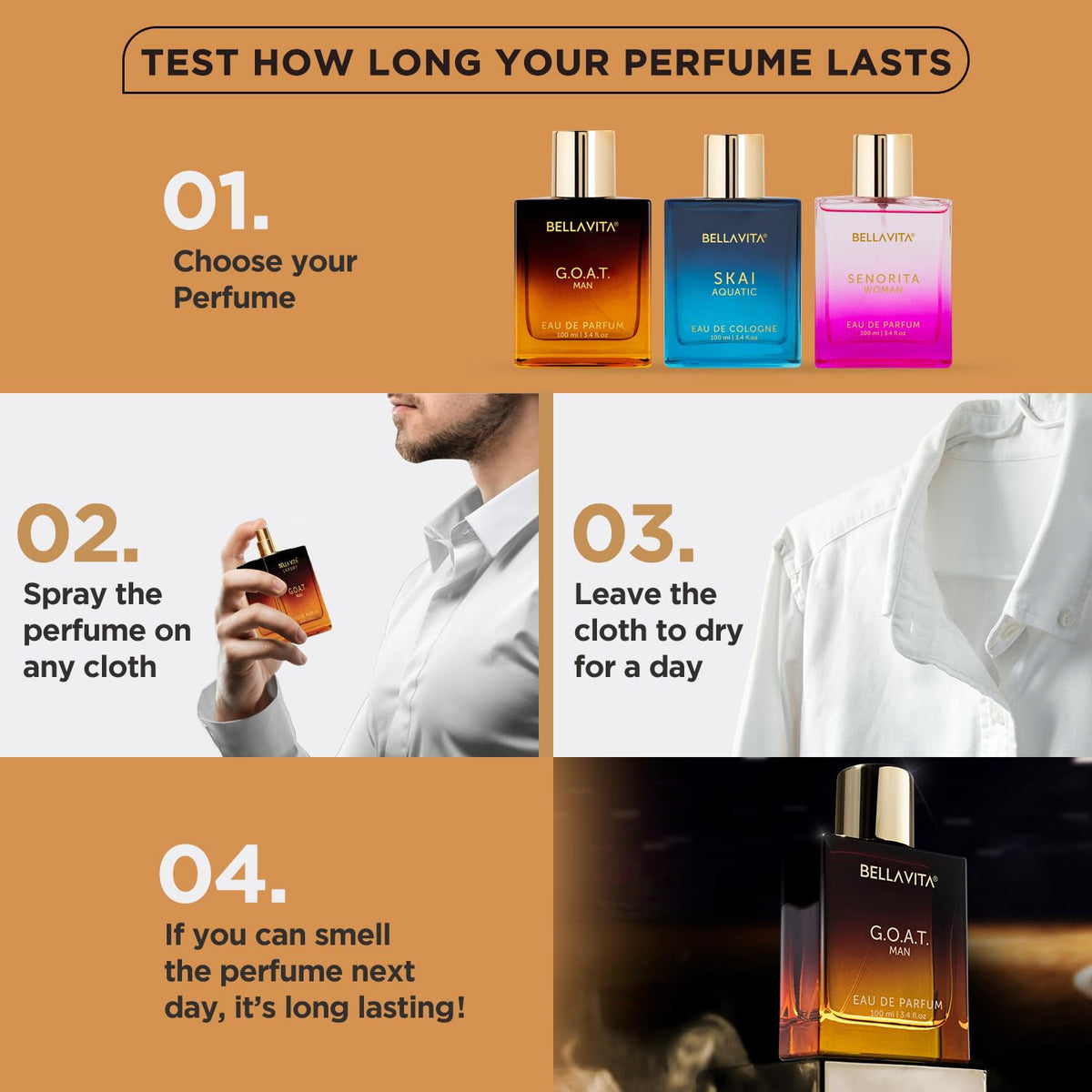 Bella Vita Luxury Skai Aquatic Unisex Eau De Cologne G.O.A.T Man Liquid Eau De Parfum With Bergamot Patchouli & Vetiverpremium Long Lasting Spicy & Woody Fragrance For Men 100 Ml,Blue