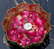 DSH Meta Urli Bowl for Floating Flowers and Tea Light Candles Home Decor and Festival Decor Center Table Decoration