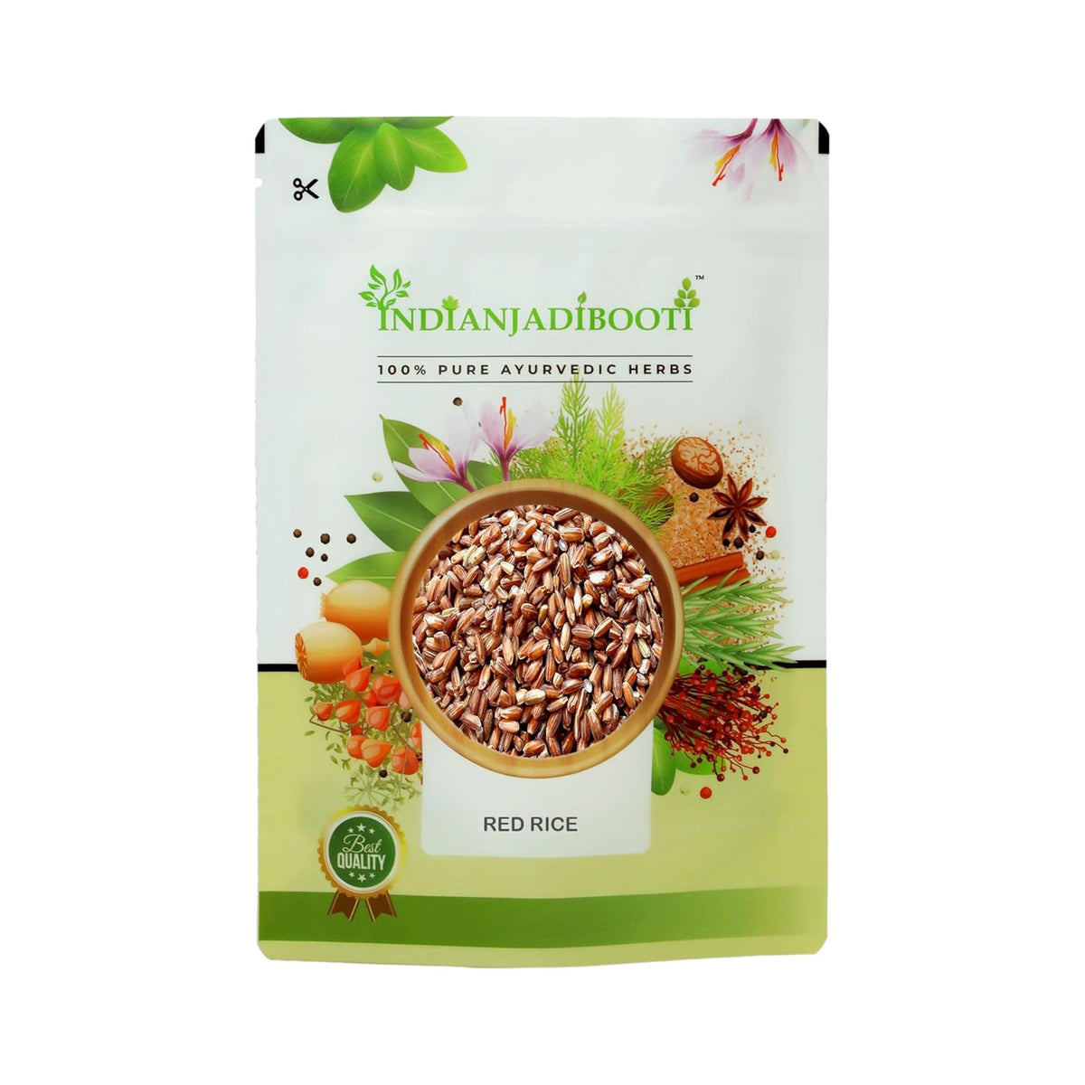 IndianJadiBooti Pure Sathi Chawal | Shashtika Shali Red Rice Whole Grain 250 Grams Pack