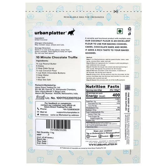 Urban Platter Coconut Flour, 1000 g