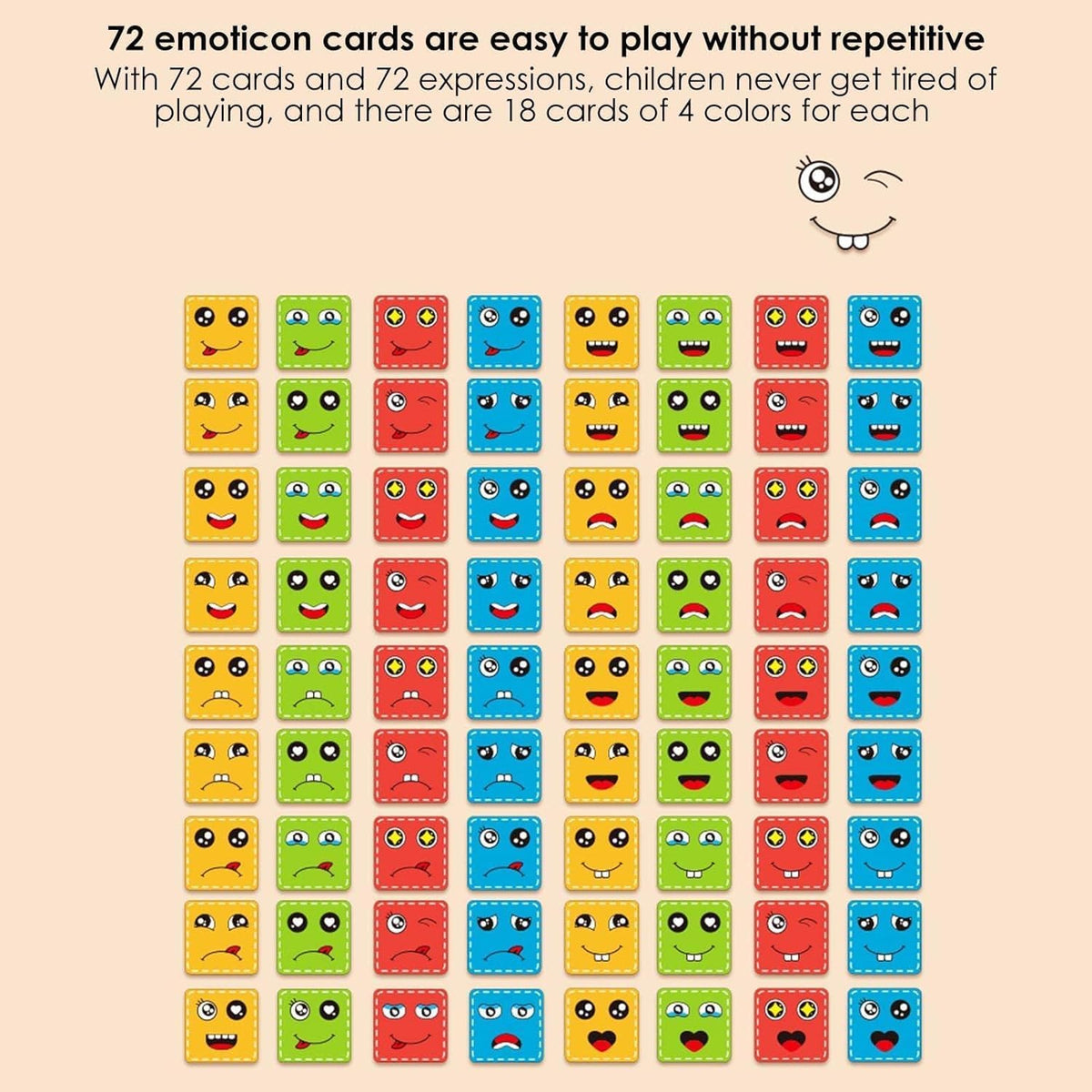 Toy Imagine Emoji Face Cube Puzzle Game for Kids