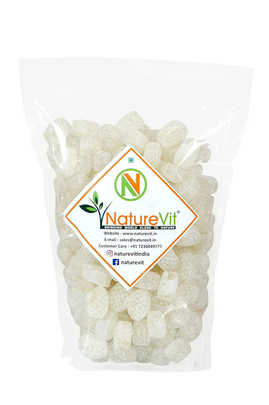 NatureVit Litchi Flavour Candy 400 Gram | Juicy & Sweet Hard Candy | Refreshing Fruit Taste | Travel-Friendly, Kid’s Favorite Treat