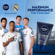 NIVEA MEN Deep Impact Face Wash 100g | With Black Carbon | Intense Clean, For Beard & Face | Removes Oil and Impurities