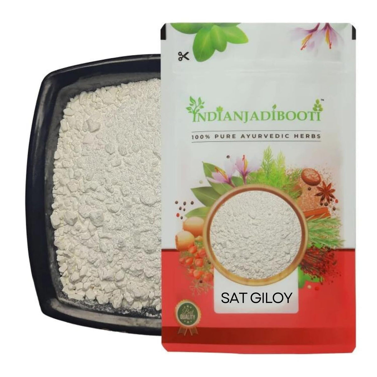 IndianJadiBooti Pure Sat Giloy (Guduchi Satva) | Traditional Botanical Extract for Holistic Immunity, Cooling Pitta Balance & Systemic Vitality 900 Grams Pack