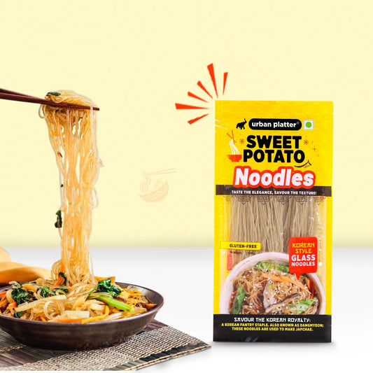 urban platter Sweet Potato Noodles (Dangmyeon, 300g (Korean Style Japchae Noodles|Glass Noodles|Additive Free|Gluten Free))