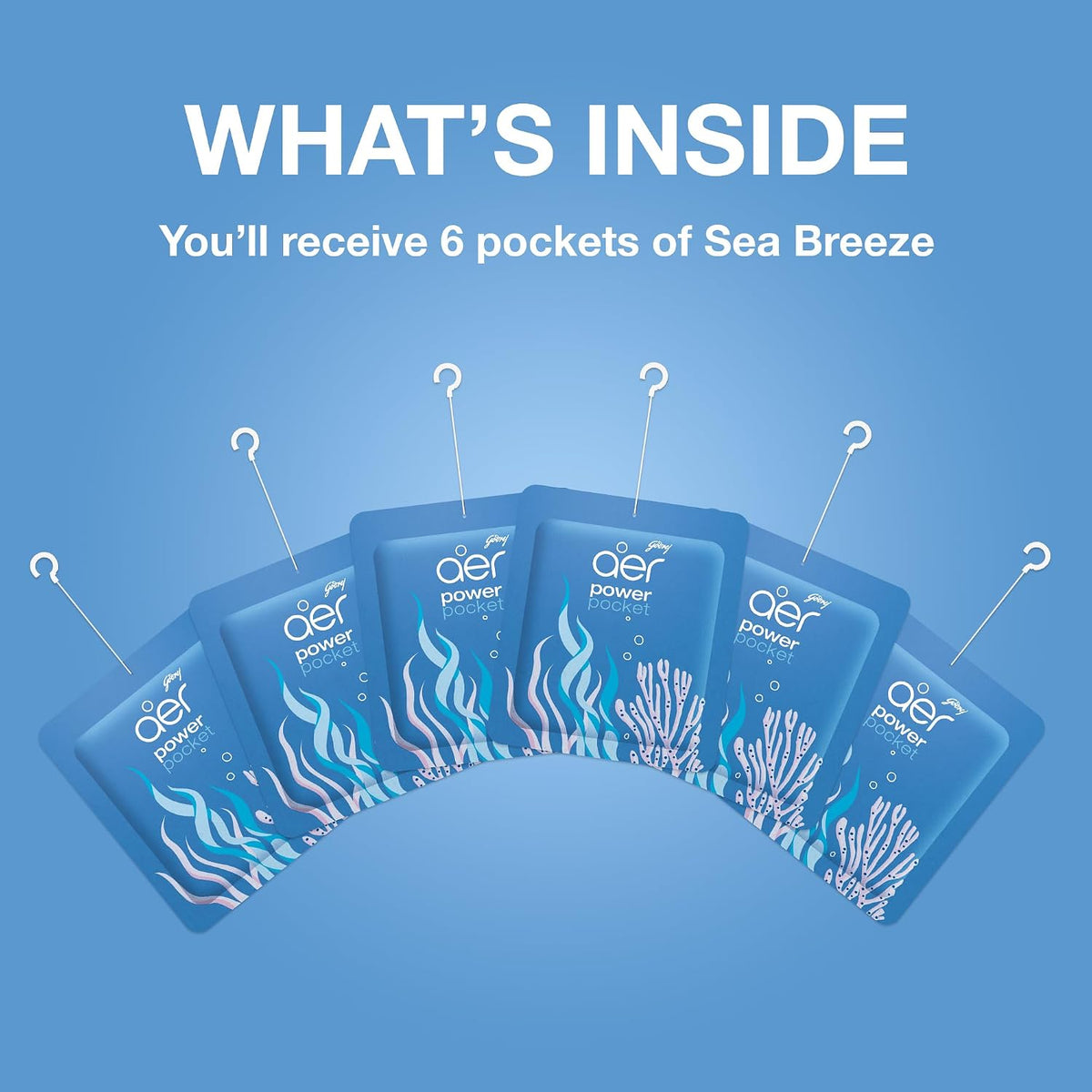 Godrej Aer Power Pocket Bathroom Fragrance - Sea Breeze